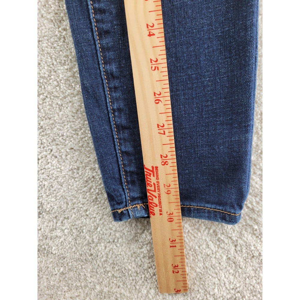 American Eagle Women's Jeggings Size 2 Regular Super Stretch 5 Pocket Whiskered - Picture 5 of 8